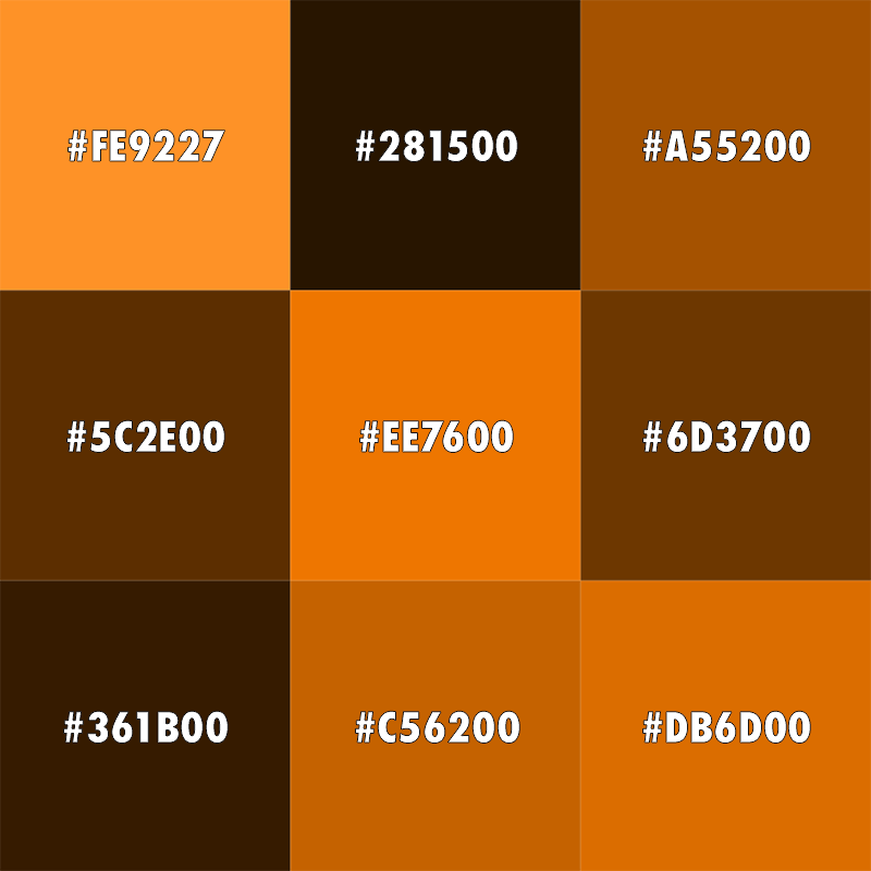 Orange nuancer